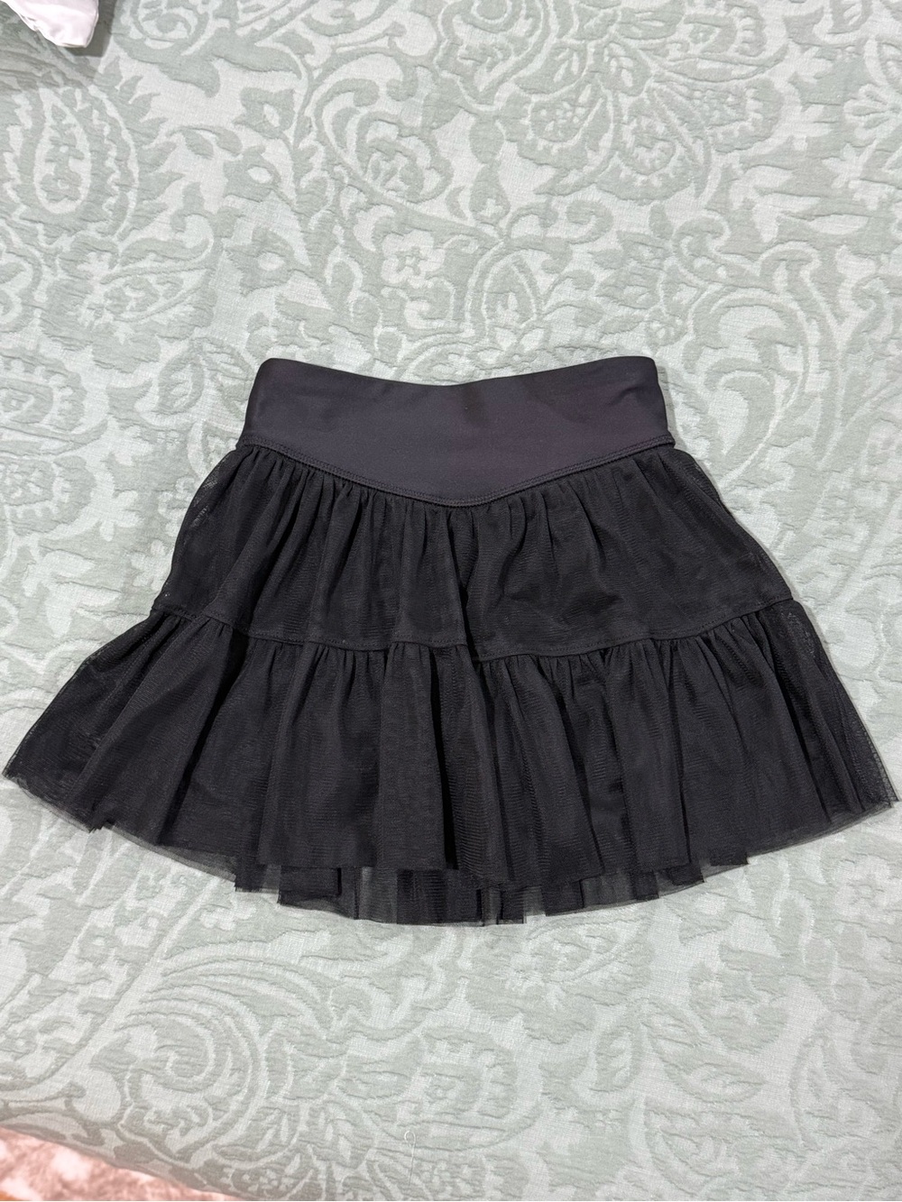 Girls Old Navy Black Tulle Layered Power Soft Active Skort NWOT